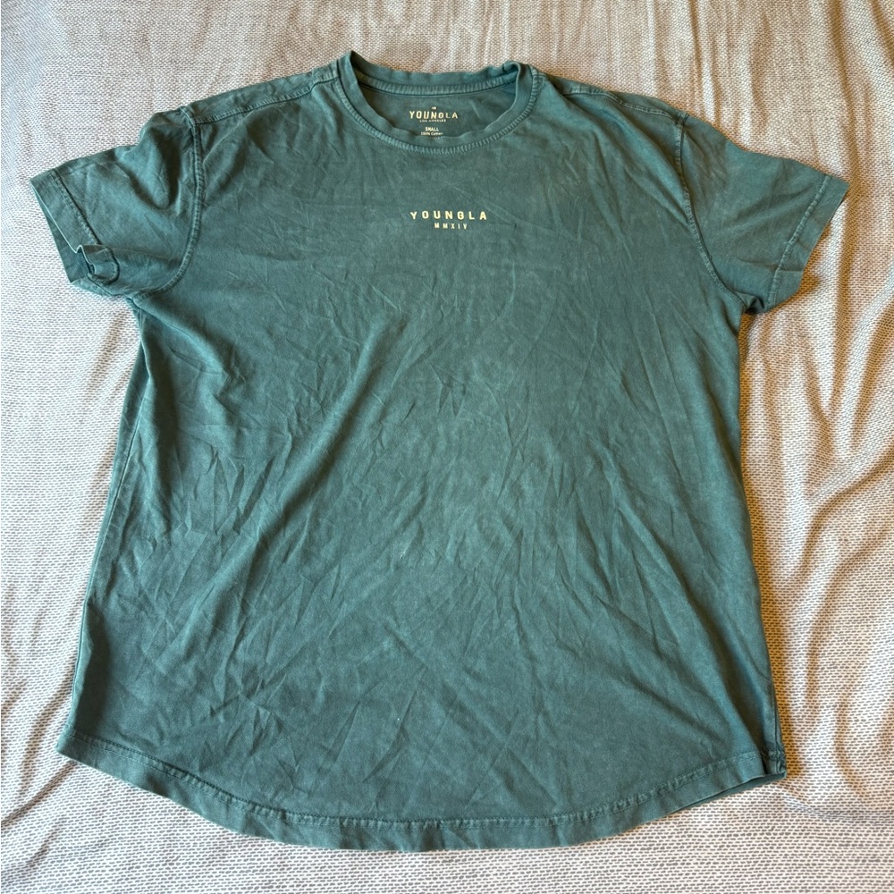 YoungLA 405 Tee Wavy Collection (Teal Wash / Small)